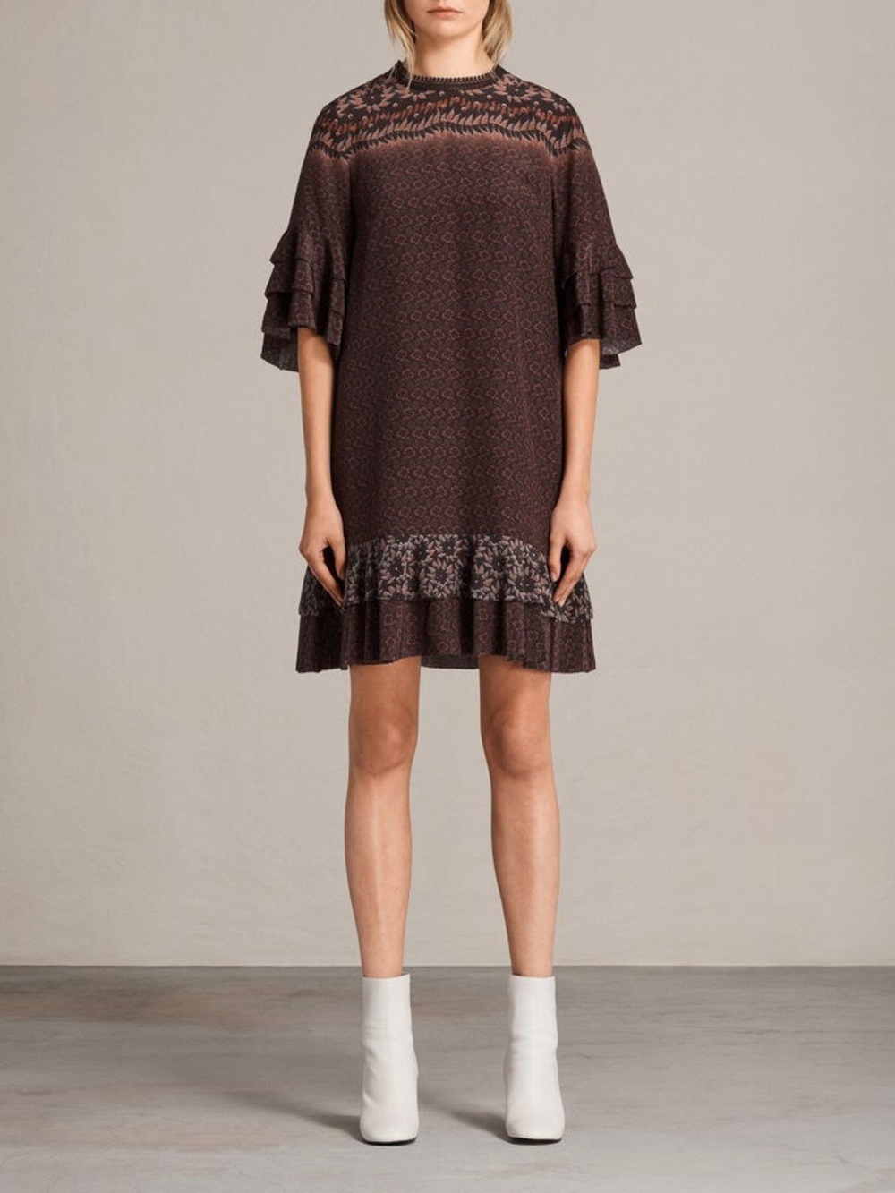 Allsaints Rayen Anokhi Silk Dress